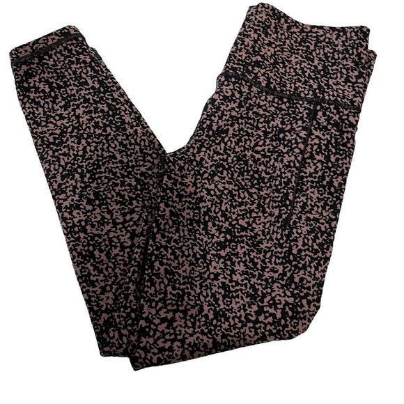 Athleta Pants - ATHLETA pink black leggings - 2